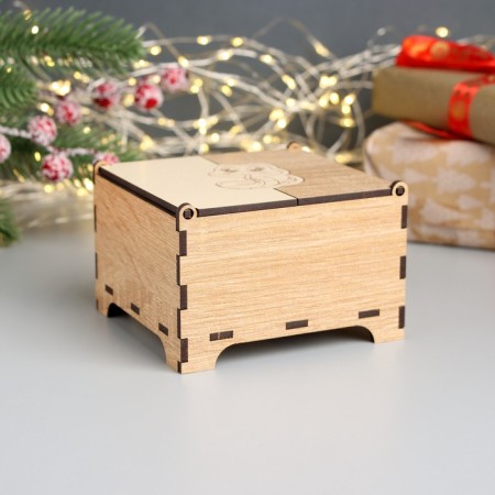 New Year's box combined "snake" 10.5x10x7 cm-3