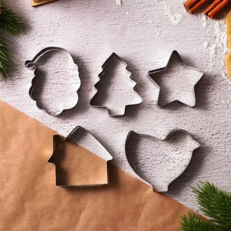 A set of cookies "Winter adventures", metal, 10 pcs-3