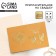 Wedding invitation (gold color), 17 x 11 cm.