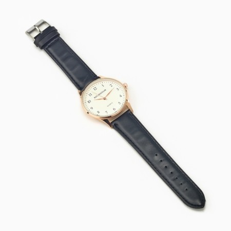 Men's watch male Bolingdun, D = 4 cm, eco -leather, black-3