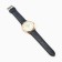 Men's watch male Bolingdun, D = 4 cm, eco -leather, black