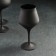 A set of glasses for the wine "Magnolia", 350 ml, black color