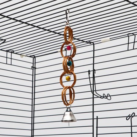Toy for birds "Bamboo rings", mix-3