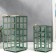 Summary Metal "Weaving Squares" set 2 pcs green patina 20x11x11 28x14x14 cm