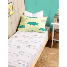 Wake ME WAKE “Crocodiles” sheet, size 140x200x20 cm