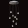 Chandelier "Capelia", size 50x295x50 cm, 54W 9xled IP 20