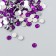 Decor for creativity in the bottle "Rhinestones. Dark violet" set 500 pcs d = 0.5 cm 7x2x2 cm