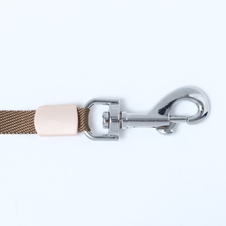 Roulette with a system of effective twisting a leash, 3 m, up to 15 kg, beige-green-5