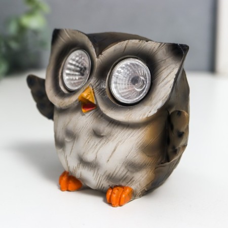 Souvenir Polystone Light "Filin -Malysh - Hello" from the solar battery 7.5x7x9.5 cm-2