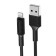 Cable Borofone BX1, Lightning - USB, 2.4 A, 1 m, PVC braid, black
