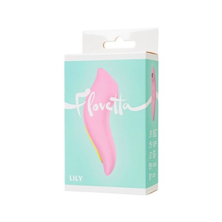 Vacuum-wave stimulator of the clitoris Flovetta Lily, silicone, 13 cm, pink-8