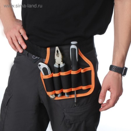 Board bag for a garden tool, under a belt, 5 pockets-4
