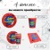 A set of paper dishes is a disposable web "