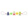 Stretching to a stroller/crib “chicken, bunny, monkey”, 3 toys, mix color, crush me