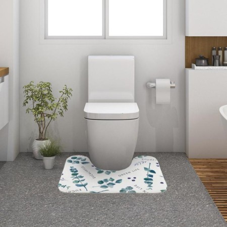Bathroom mat Ethel Eucalypt, 50x40 cm, velor