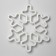 LED figure "Snowflake" 30 cm, plastic, 220 V, glow of multi