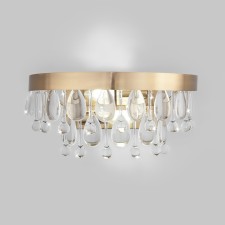 Wall lamp Eurosvet Sophie 60165/2, E14, 2x40W, 120x330x150 mm, brass color