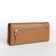 Women's wallet on a magnet, brown color