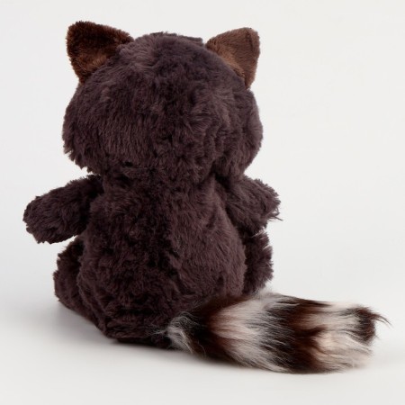 Soft toy "Raccoon", 21 cm, black and white-3