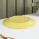 Board ceramic dining share "pastel", d = 27 cm, yellow color