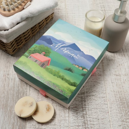Set of terry napkins "Sunset" 30x30 cm -5pcs, 100% HL, 340g/m2-4