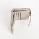 Women's wallet on the button, beige-gray color