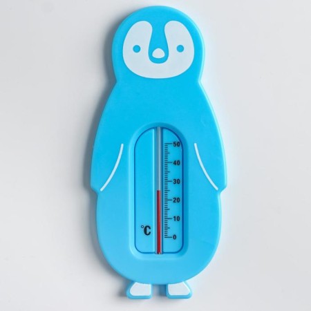 Children's thermometer, universal "penguin", blue color-1