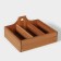 Organizer for tea and kitchen supplies ADELICA, 22.5 × 25 × 11.5 cm, beech