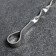 Stainless steel poker, handle - ring, width - 12 mm, 60 cm