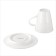 Tea couple Porcelain Magistro Crotone, 2 items: a 220 ml cup, a saucer d = 15 cm, white color