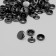 Installation button, omega 61 (o-shaped), d = 15 mm, black nickel color