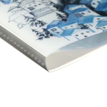A4 folder, with 60 transparent files "City", mix-6