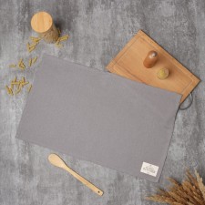 Ethel towel ECO, col. Gray, 40x68/+-2 cm, 70% HL, 30% linen, 190 g/m2