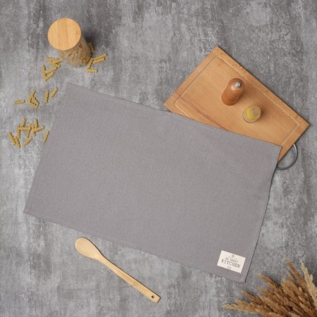 Ethel towel ECO, col. Gray, 40x68/+-2 cm, 70% HL, 30% linen, 190 g/m2