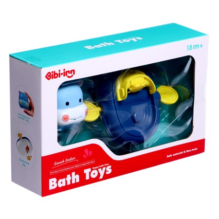 Bath toy "Boat with animals", mix-9