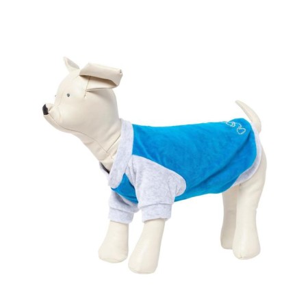 OSSO sweatshirt for dogs, velor, size 28 (DS 28, OG 36-38 cm), turquoise