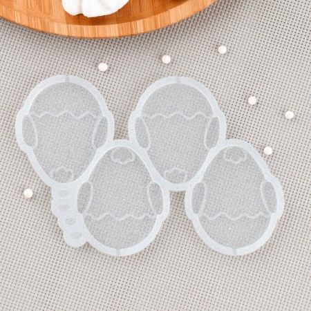 Silicone Mold for candy and chocolate "chicken in the egg", 6 × 5 cm, the color is transparent-1