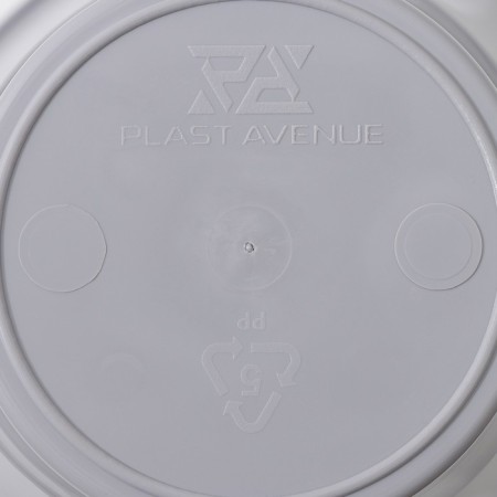 Kashpo for flowers with an insert "Lagoon", 600 ml, d = 13 cm, h = 9 cm, color gray color-5