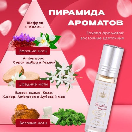 Women's oil perfume Barakkat, 6 ml-1