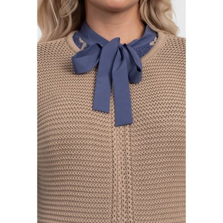 Women's vest, size 54, beige color-6