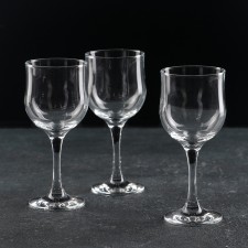 A set of glass glasses for red wine Tulipe, 240 ml, 3 pcs