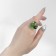 Ring "Muranian glass" spots, color mix