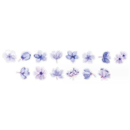Stick Paper "Lilac flowers" d = 2 cm 100 pcs in a roll 3.5x2.5 cm