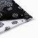 Women's scarf, white/black color, size 53-53