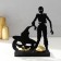 Summary Metal for 2 candles "Halloween. Zombies with pumpkin" Black 17.5x14x6 cm