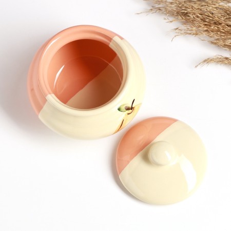 A baking pot "Big" 0.25l / 10.5x10cm, peach kiss-3
