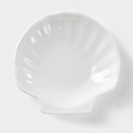 Porcelain-porcelain dish Wilmax shelley, d = 13 cm, white color-1