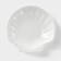 Porcelain-porcelain dish Wilmax shelley, d = 13 cm, white color