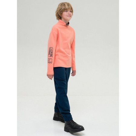 Turtleneck for the boy Pelican, height 128 cm, color orange-5