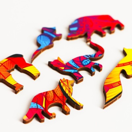 Figure puzzles "Luxurious fox"-7